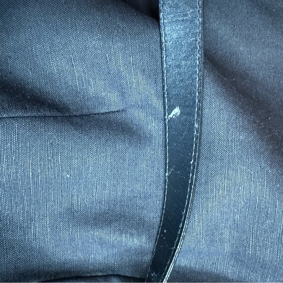 Tahari Arthur S Levine Sz 18 Career Wear Black Belted Short Sleeve Blazer Linen - Picture 8 of 14